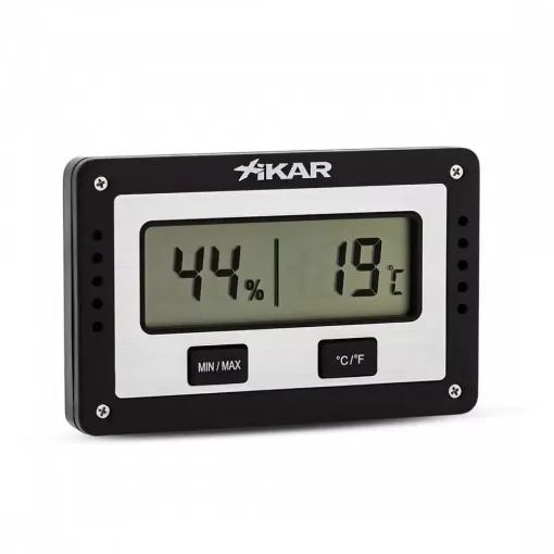 Picture of Xikar purotemp rectangular hygrometer - XIKAR