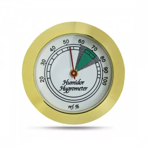 Picture of Golden hygrometer located on the front - Smoking