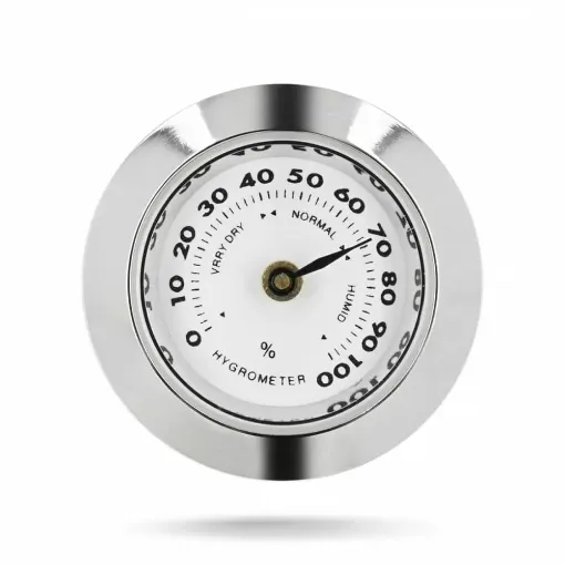 Picture of Mini chrome hygrometer - Smoking