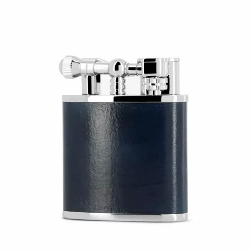 Picture of Table lighter peter charles paris blue leather - Peter Charles Paris