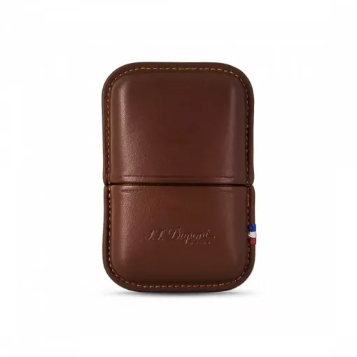 Picture of Lighter case st dupont ligne 2 brown leather - S.T. Dupont