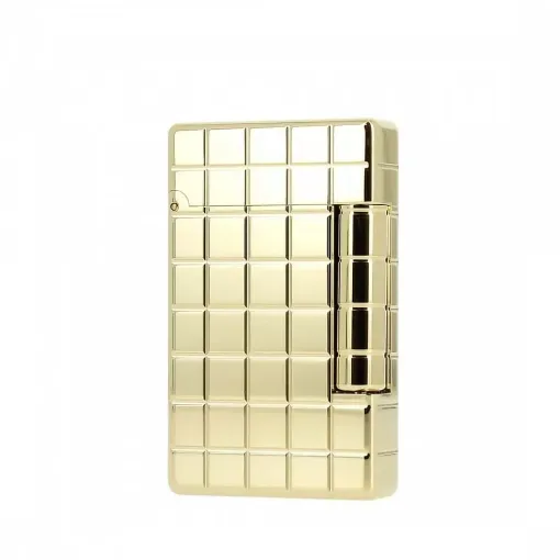 Picture of St dupont initial quadrille lighter golden bronze - S.T. Dupont