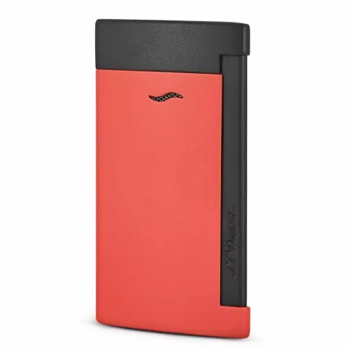 Picture of St dupont slim 7 lighter black and matte red - S.T. Dupont