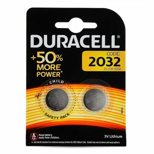 Picture of Duracell cr2032 lithium battery x2 - Duracell