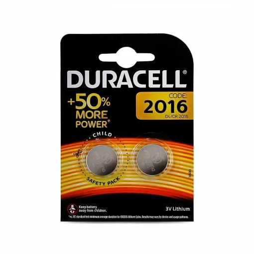 Picture of Duracell cr2016 lithium battery x2 - Duracell