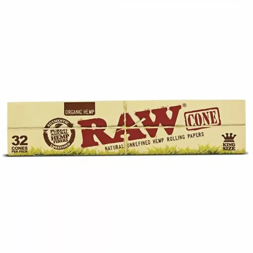 Picture of Raw hemp pre - rolled cones 11cm x32 - RAW