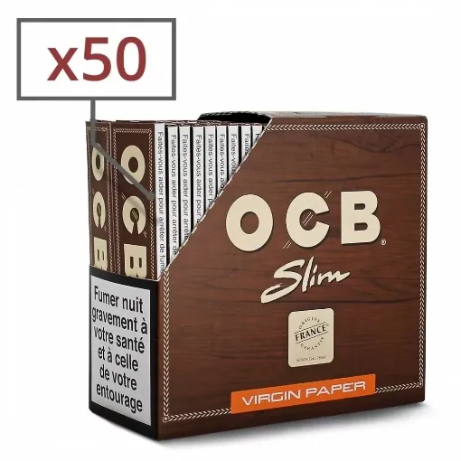 Picture of Rolling paper ocb slim virgin x50 - OCB