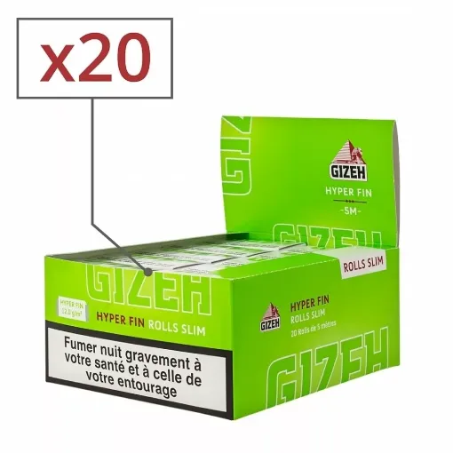 Picture of Gizeh rolls hyper thin rolling paper x20 - Gizeh