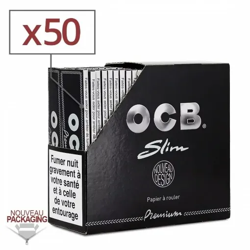 Picture of Rolling paper ocb slim premium x50 - OCB