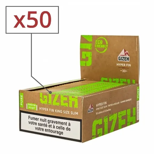 Picture of Gizeh slim pure hyper fine rolling paper x50 - Gizeh