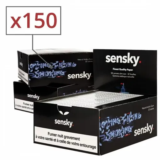 Picture of Sen sky slim rolling paper x50 pack of 3 - Sen Sky