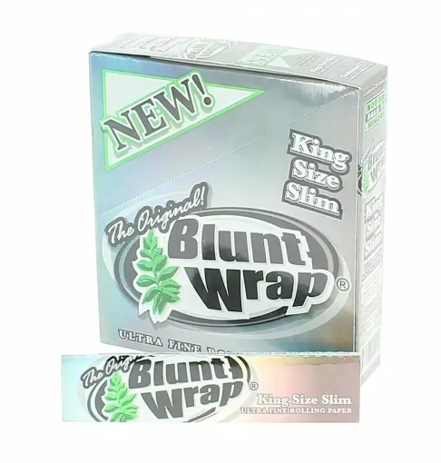 Picture of Blunt wrap silver slim rolling paper x25 - Blunt Wrap