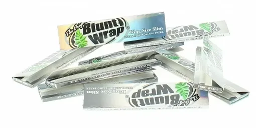 Picture of Blunt wrap silver slim rolling paper x10 - Blunt Wrap