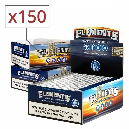 Picture of Elements slim rolling papers x50 pack of 3 - Elements