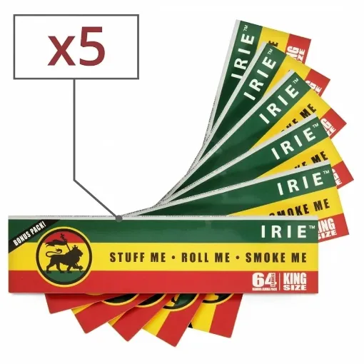 Picture of Irie slim rolling paper x5 - Smoking