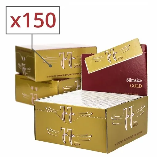 Picture of Jaja gold slim rolling papers x50 pack of 3 - Jaja