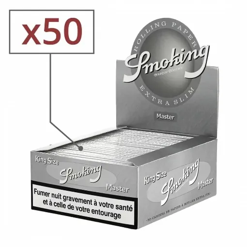 Picture of Smoking ks master rolling paper x50 - Smoking