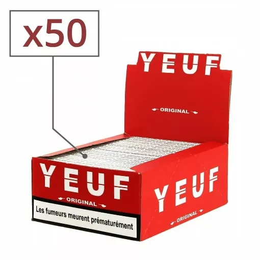 Picture of Yeuf slim original rolling paper x50 - Yeuf