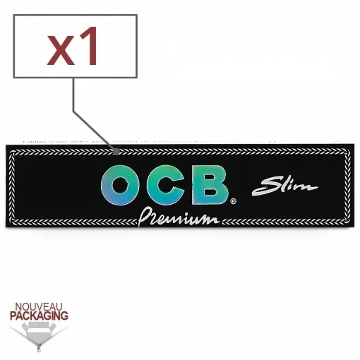 Picture of Ocb slim premium rolling paper x1 - OCB