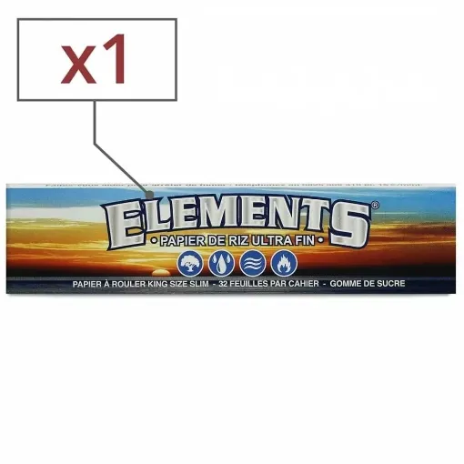 Picture of Elements slim rolling paper x1 - Elements