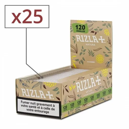 Picture of Rizla + natura rolling paper x25 - Rizla+