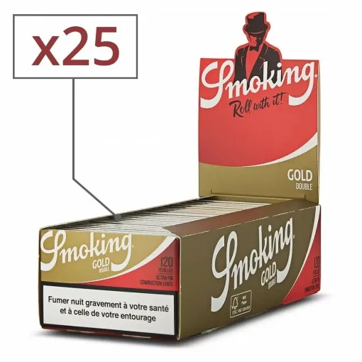 Picture of Rolling paper smoking regular golden x25 - Smoking