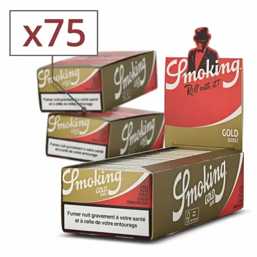 Picture of Smoking regular gold rolling papers x25 pack of 3 - Smoking