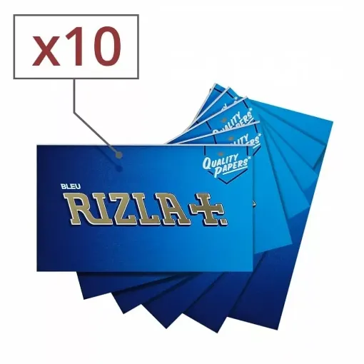 Picture of Blue rizla rolling paper x10 - Rizla+