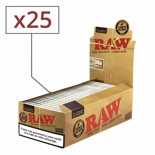 Picture of Rolling paper raw regular x25 - RAW