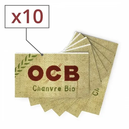 Picture of Rolling paper ocb organic hemp x10 - OCB