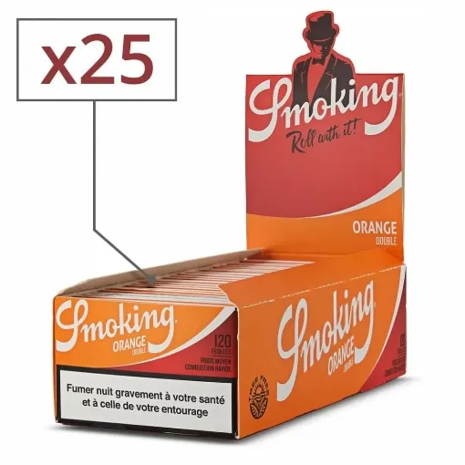 Picture of Rolling paper smoking orange regular x25 - Smoking