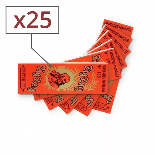 Picture of Rolling paper zig zag orange x25 - Zig Zag