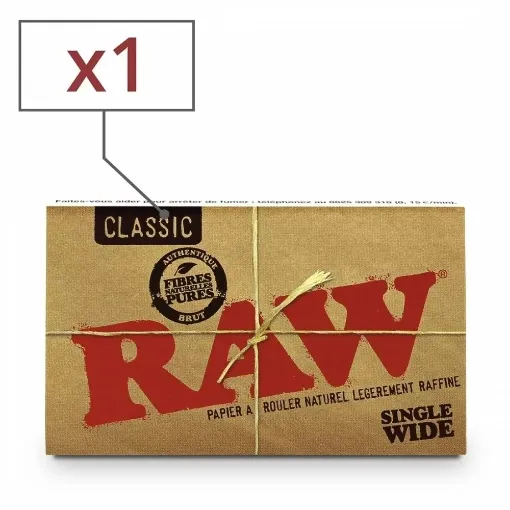 Picture of Raw regular rolling paper x1 - RAW