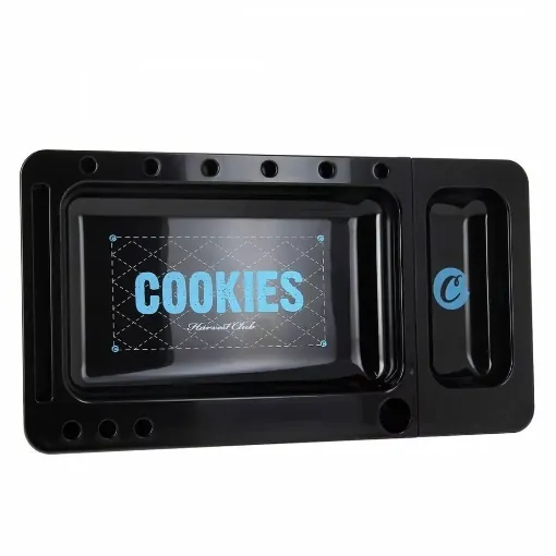 Picture of Rolling tray cookies rolling tray black - Smoking