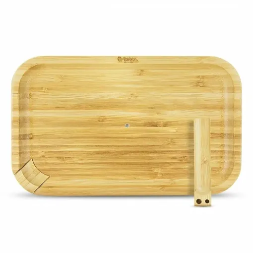 Picture of G - rollz bamboo large rolling tray 28 x17cm - G - rollz