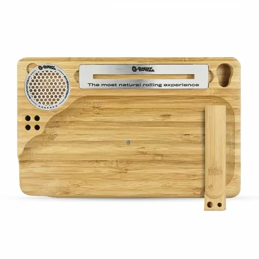 Picture of G - rollz bamboo rolling tray 24 x15cm - G - rollz