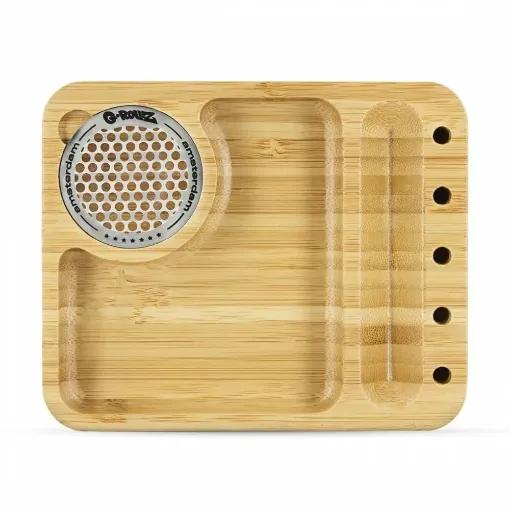 Picture of G - rollz bamboo rolling tray 15 x12.4cm - G - rollz