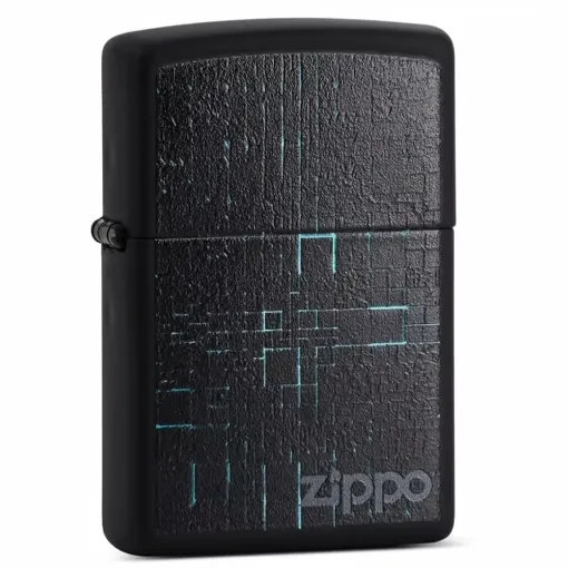 Picture of Zippo logo blue neon design - Zippo