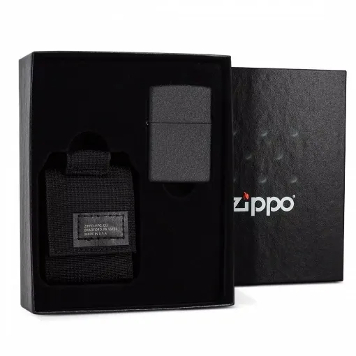 Picture of Zippo black crackle and black tactical case - Zippo