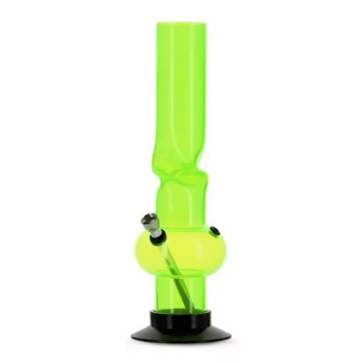 Picture of Green twisted ice acrylic bong - Smoking