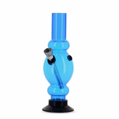 Picture of Acrylic bong mini oval straight blue - Smoking