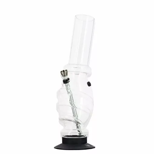 Picture of Transparent oval twist acrylic bong - Smoking