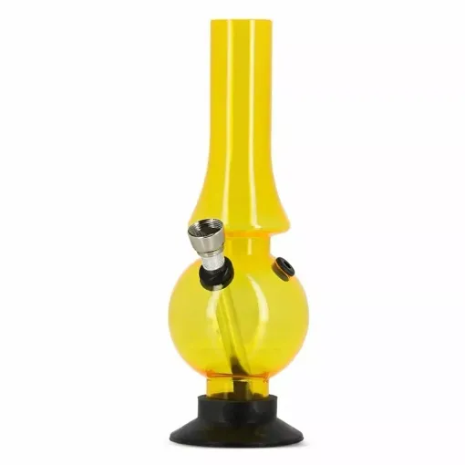 Picture of Yellow mini drop acrylic bong - Smoking