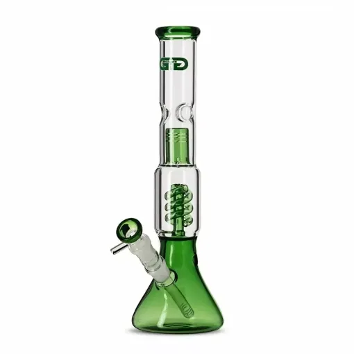 Picture of Glass bong grace glass ice percolator green 35cm - Smoking