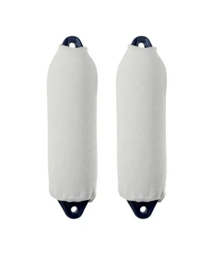 Picture of Mini fender single thickness long acrylic fender cover x2 - 12x40cm - white - Fendress