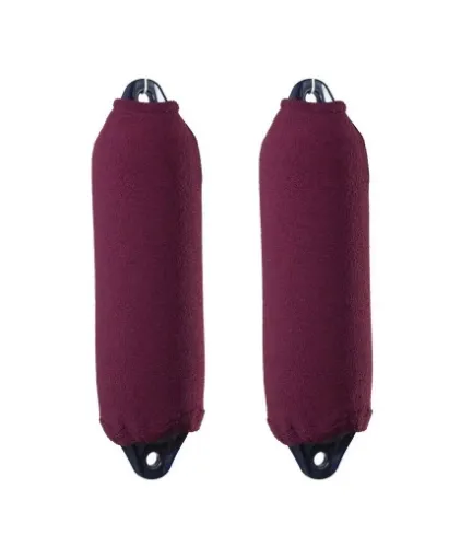 Picture of F0 single thickness long acrylic fender cover x2 - 15x40cm - bordeaux - Fendress