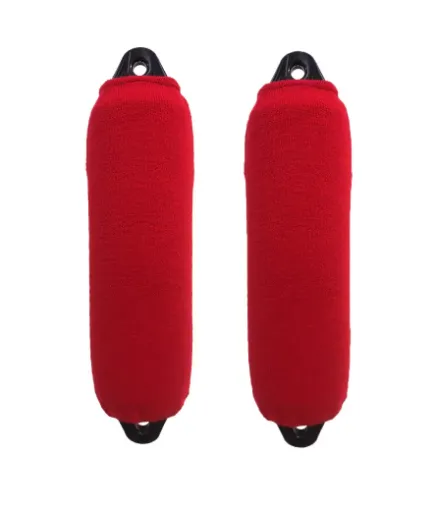 Picture of F0 single thickness long acrylic fender cover x2 - 15x40cm - red - Fendress