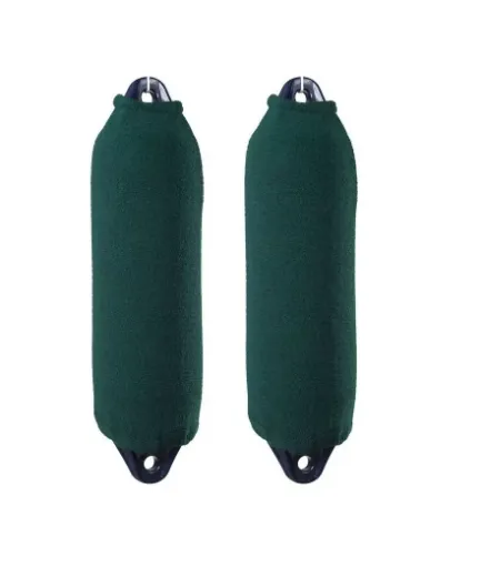 Picture of F0 single thickness long acrylic fender cover x2 - 15x40cm - green - Fendress