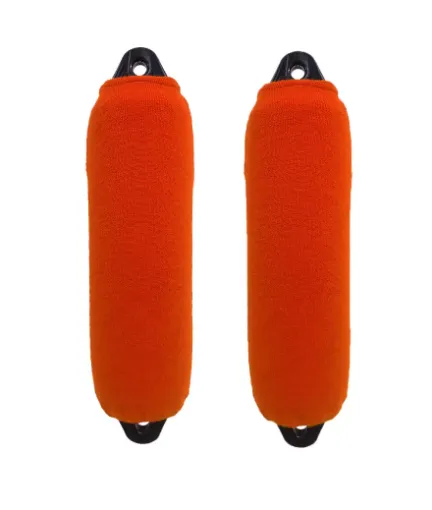 Picture of F0 single thickness long acrylic fender cover x2 - 15x40cm - orange - Fendress