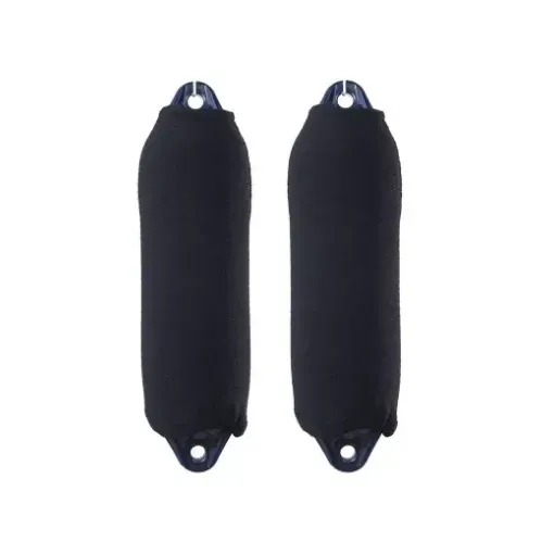 Picture of F2 single thickness long acrylic fender cover x2 - 21x63cm - black - Fendress